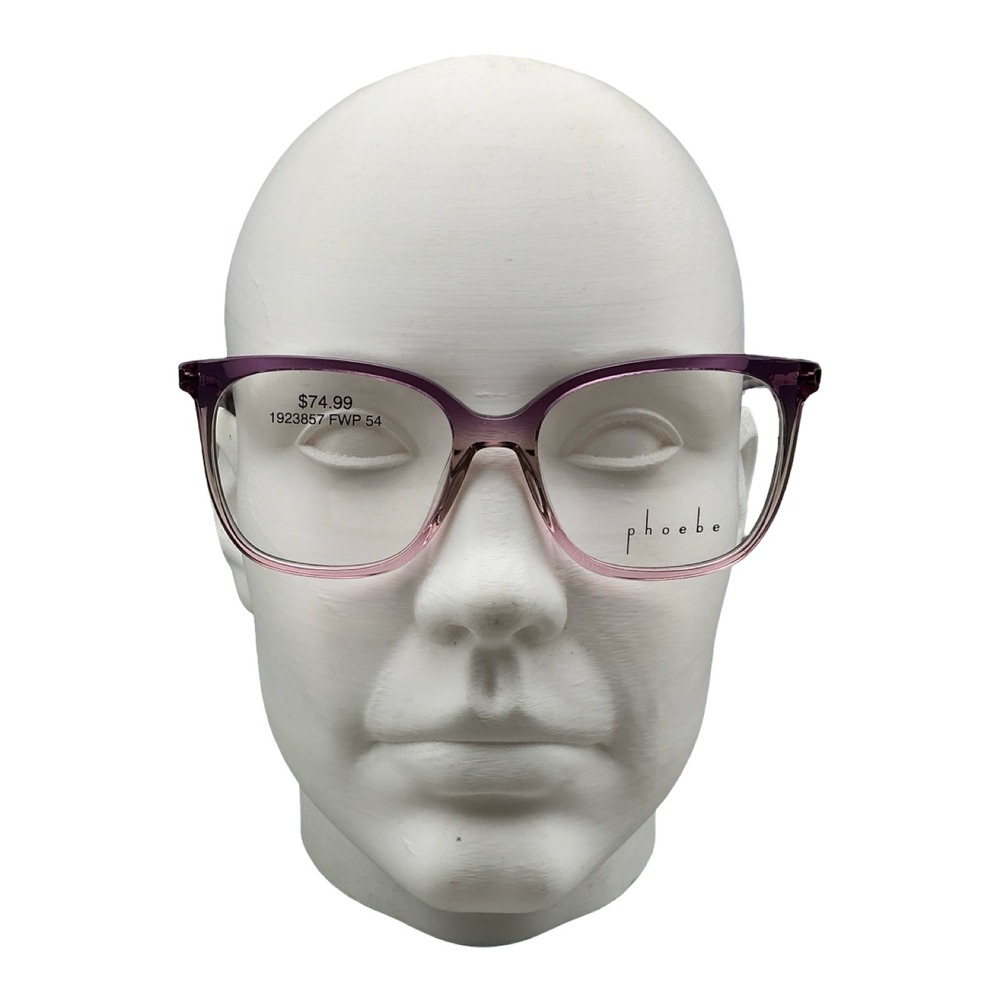 Phoebe P373 Purple Ombre Square Eyeglass Frames 54-17-135 NEW